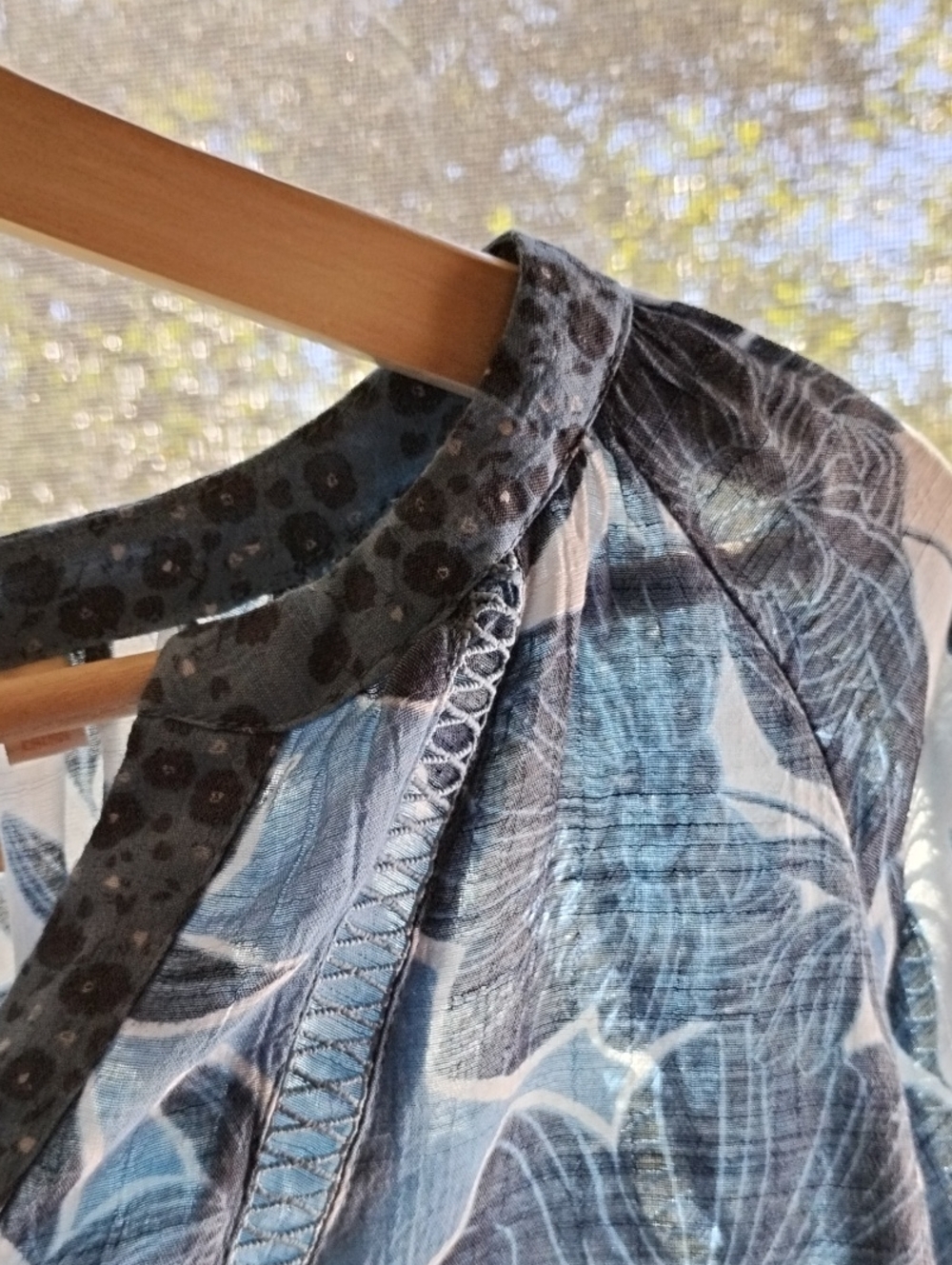 Zac & Rachel Boho Romantic Floral Lace Sheer Coastal Top - Picture 10 of 10
